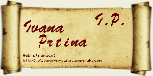 Ivana Prtina vizit kartica